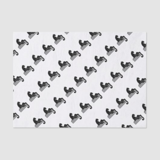 zwarte panter tissuepapier (Voorkant)