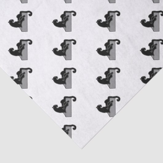 zwarte panter tissuepapier (Detail)