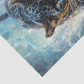 Zwarte panter tissuepapier (Detail)