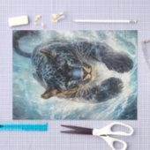 Zwarte panter tissuepapier (Craft)