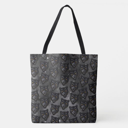 Zwarte Panter Tote Bag (Voorkant)