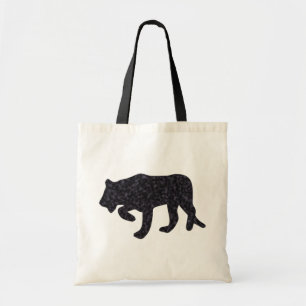 Zwarte panter tote bag
