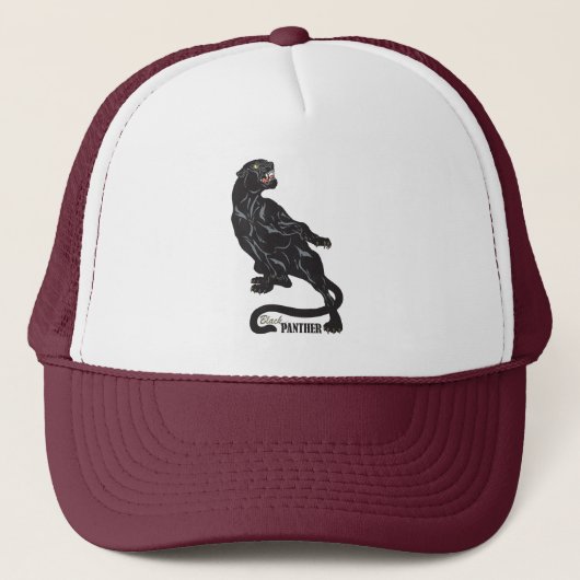 zwarte panter trucker pet (Voorkant)