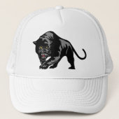Zwarte panter trucker pet (Voorkant)