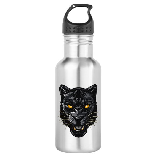 Zwarte Panter Waterfles (Voorkant)