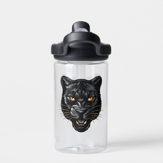 Zwarte Panter Waterfles (Achterkant)