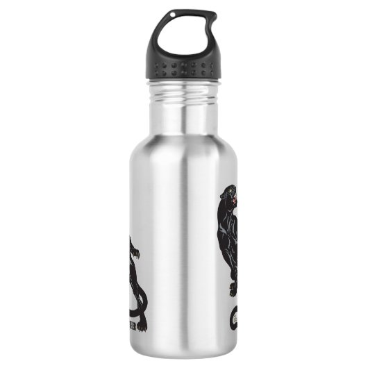 zwarte panter waterfles  (Voorkant)