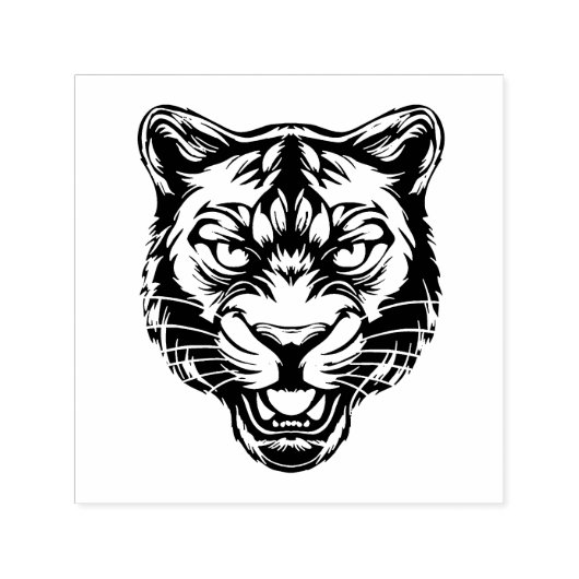 Zwarte Panter Zelfinktende Stempel (Design)