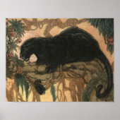  zwarte panterkat poster (Voorkant)