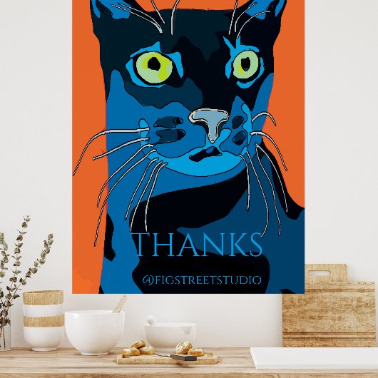 Zwarte Pantha, Poster (Keuken)