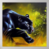 Zwarte Panther (5) Wilde kat Poster (Voorkant)