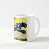 Zwarte panther (6) Wilde kat Koffiemok (Voorkant rechts)