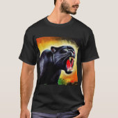 Zwarte panther (7) Wilde kat T-shirt (Voorkant)