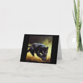 Zwarte Panther (9) Wilde kat Kaart (Voorkant)