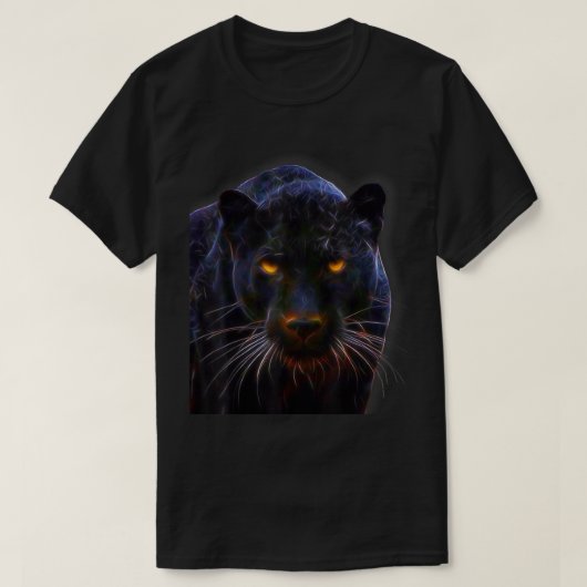 Zwarte Panther Big Cat T-shirt (Design voorkant)