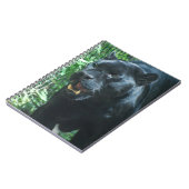Zwarte Panther Cat-laptop Notitieboek (Linkerzijde)