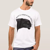 Zwarte Panther door Toshi Yoshida Wood Wall Art T-shirt (Voorkant)