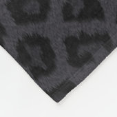Zwarte Panther Faux Fur Fleece Blanket (Hoek)
