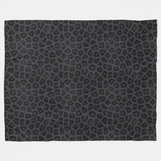 Zwarte Panther Faux Fur Fleece Blanket Deken (Voorkant (Horizontaal))