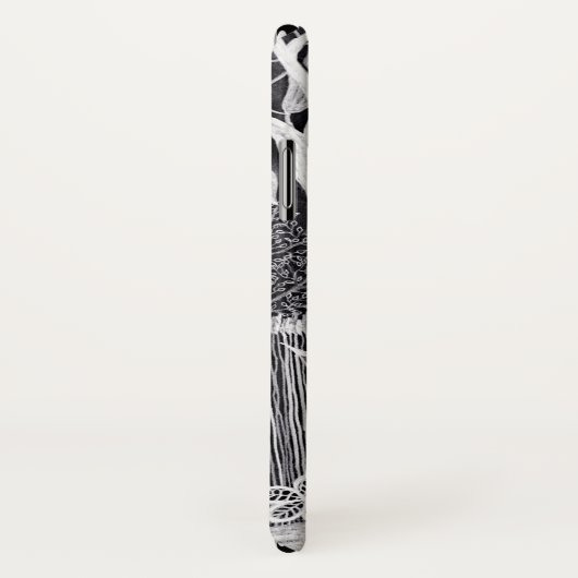 Zwarte panther in het oerwoud - potloodtekening Case-Mate iPhone case (Achterkant / rechts)