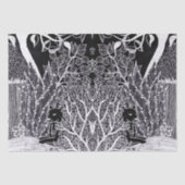 Zwarte panther in het oerwoud - potloodtekening tissuepapier (Voorkant)