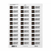 ZWARTE PANTHER RETURN ADRES ETIKETTERS ETIKET (Full Sheet)