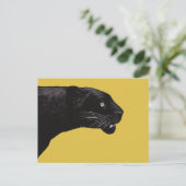 Zwarte panther van Toshi Yoshida Briefkaart (Staand voorkant)