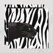 Zwarte panther van Toshi Yoshida Kaart (Voorkant / Achterkant)