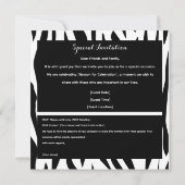 Zwarte panther van Toshi Yoshida Kaart (Achterkant)