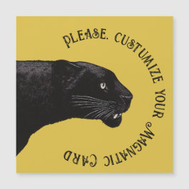 Zwarte panther van Toshi Yoshida Magnatic Kaart