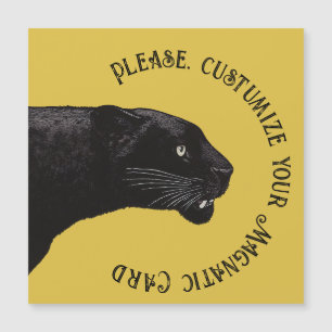 Zwarte panther van Toshi Yoshida Magnatic Kaart