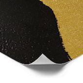 Zwarte panther van Toshi Yoshida Poster (Hoek)