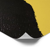 Zwarte panther van Toshi Yoshida Poster (Hoek)