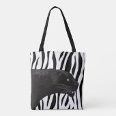 Zwarte panther van Toshi Yoshida Tote Bag (Achterkant)