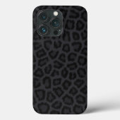 Zwarte pantherafdrukken Case-Mate iPhone case (Achterkant)
