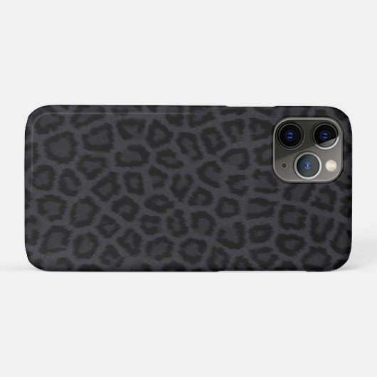 Zwarte pantherafdrukken Case-Mate iPhone case (Achterkant (horizontaal))