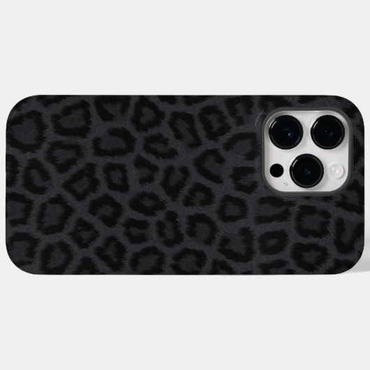 Zwarte pantherafdrukken Case-Mate iPhone case (Achterkant (horizontaal))