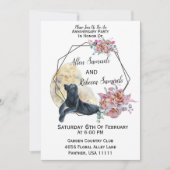 Zwarte Panthercactus Waterverf Succulent Kaart (Voorkant)