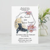 Zwarte Panthercactus Waterverf Succulent Kaart (Staand voorkant)