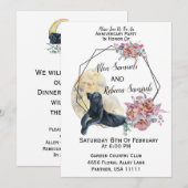 Zwarte Panthercactus Waterverf Succulent Kaart (Voorkant / Achterkant)