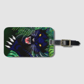 Zwarte Panthergeest van het Oerwoud Bagagelabel (Voorkant (horizontaal))