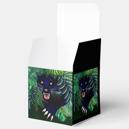 Zwarte Panthergeest van het Oerwoud Bedankdoosjes (Geopend)