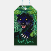 Zwarte Panthergeest van het Oerwoud Cadeaulabel (Voorkant)