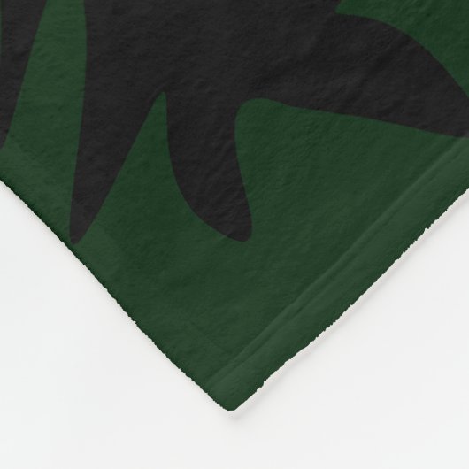 Zwarte Panthergeest van het Oerwoud Fleece Deken (Hoek)