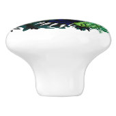 Zwarte Panthergeest van het Oerwoud Keramische Knop (Zijkant)