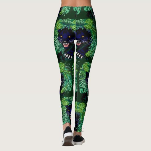 Zwarte Panthergeest van het Oerwoud Leggings (Achterkant)