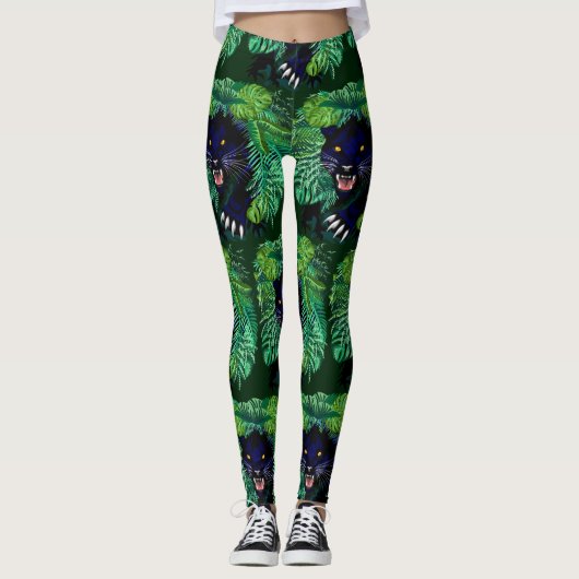 Zwarte Panthergeest van het Oerwoud Leggings (Voorkant)