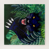 Zwarte Panthergeest van het Oerwoud Legpuzzel (Horizontaal)