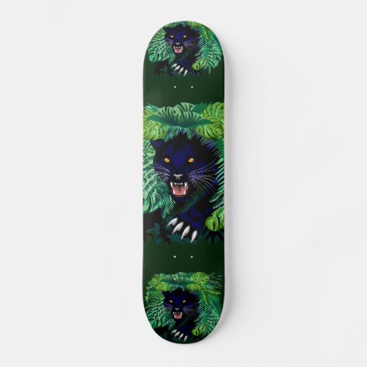 Zwarte Panthergeest van het Oerwoud Persoonlijk Skateboard (Voorkant)