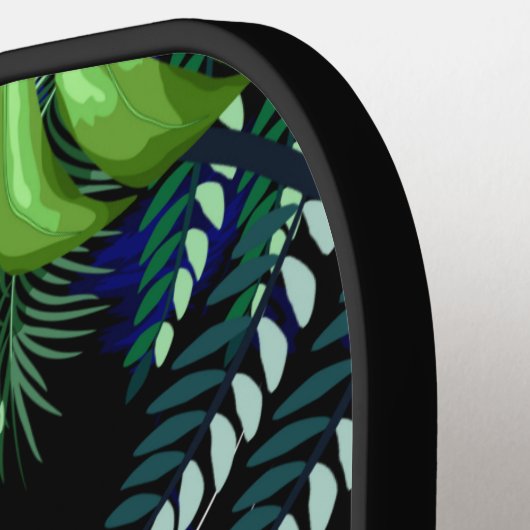 Zwarte Panthergeest van het Oerwoud Pickleball Paddle (Links Detail)